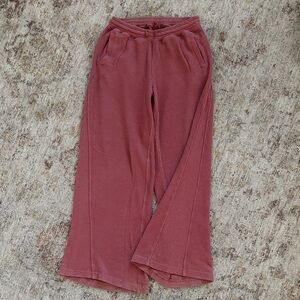 Aerie Waffle Knit Joggers in Mauve